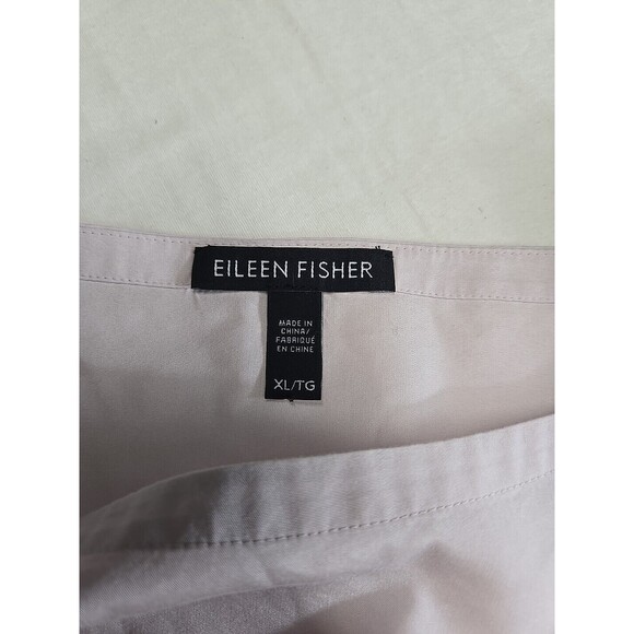Eileen Fisher Women's Size XL Boxy Tencel Top Dolman Short Sleeve Light Purple - Picture 3 of 7